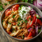 Crockpot Chicken Shawarma