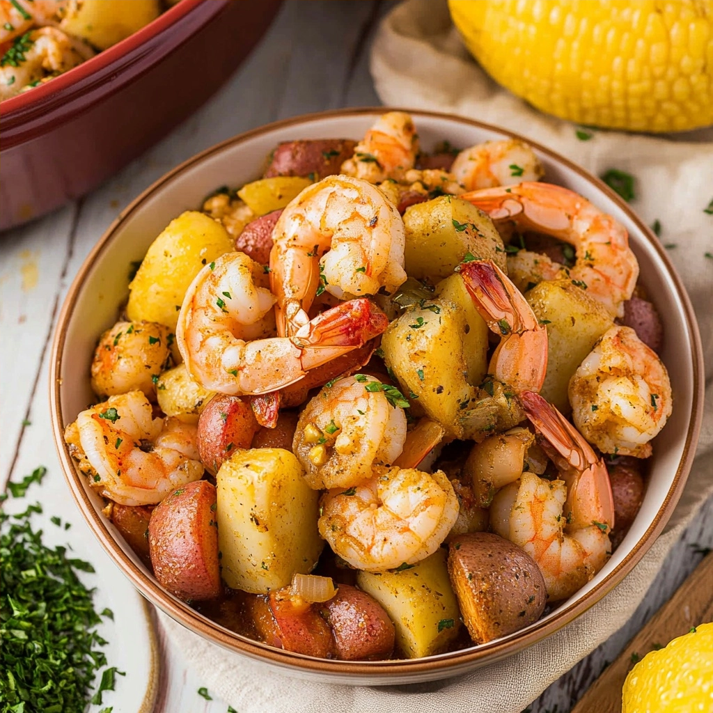 Effortless Crock Pot Shrimp Boil Recipe for a Crowd