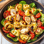 Balsamic Chicken Tortellini Salad