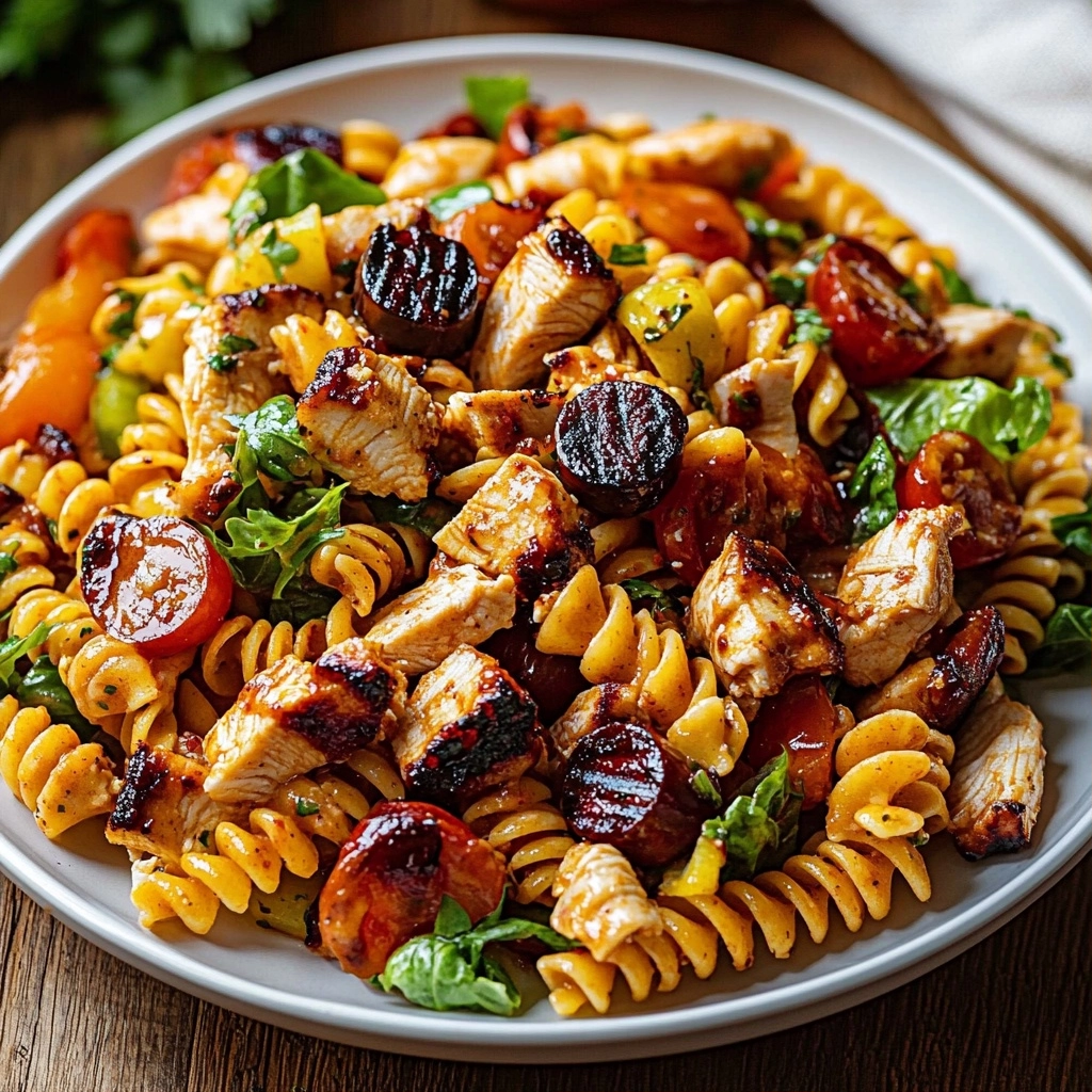 BBQ Chicken Ranch Pasta Salad