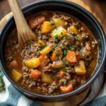 Slow Cooker Ground Beef Stew
