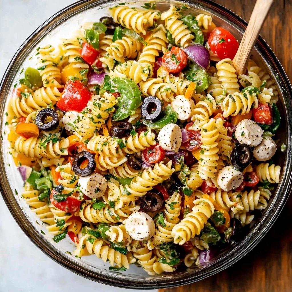 Easy Pasta Salad with Italian Dressing
