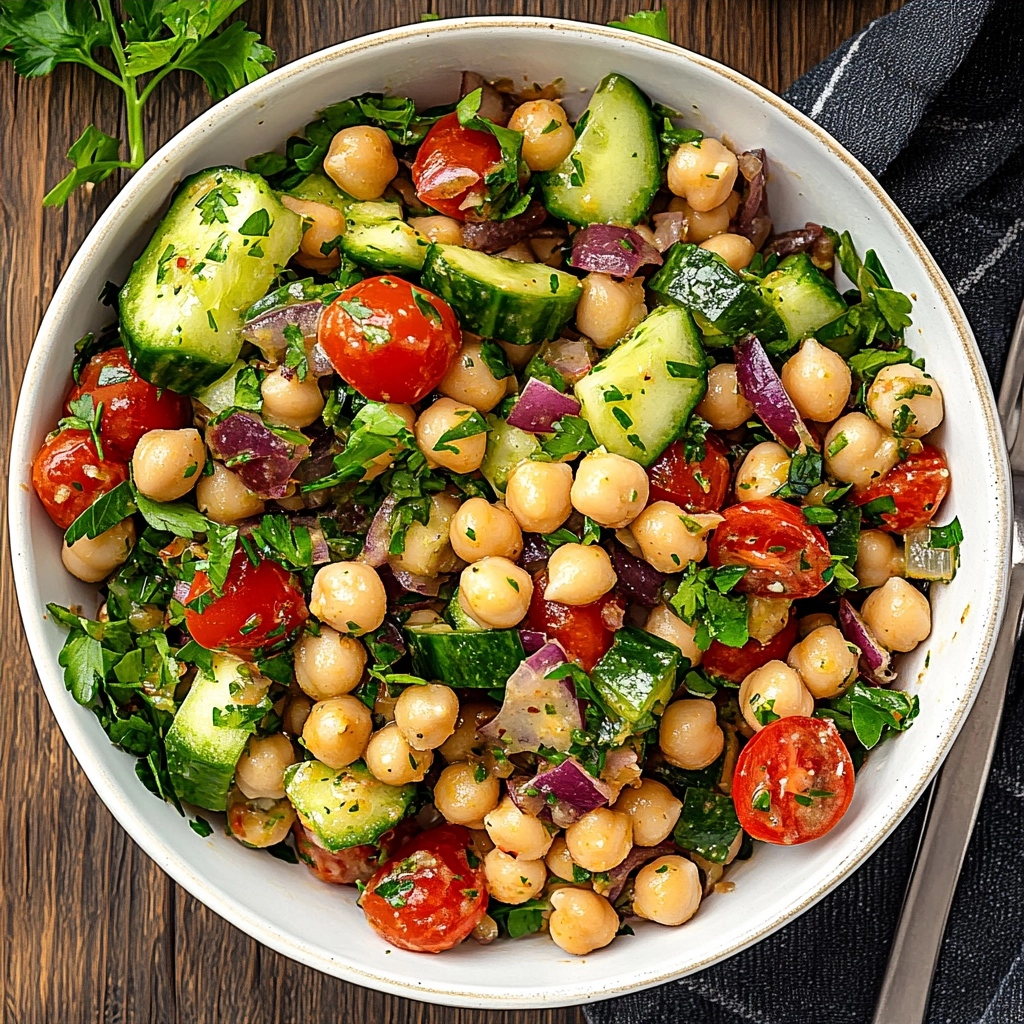 Mediterranean Garbanzo Bean Salad