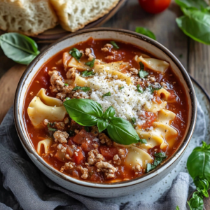 The Best Lasagna Soup