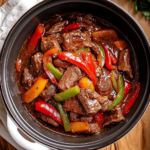 Crockpot Pepper Steak