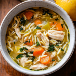 Lemon Chicken Orzo Soup