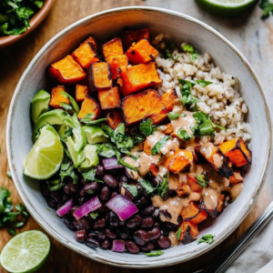 Roasted Sweet Potato Black Bean Bowls