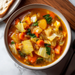 Healthy Vegetable Soup with Cabbage