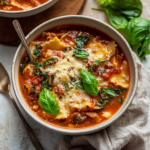 One Pot Vegan Lasagna Soup