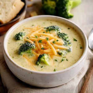 20 Minute Broccoli Cheese Soup