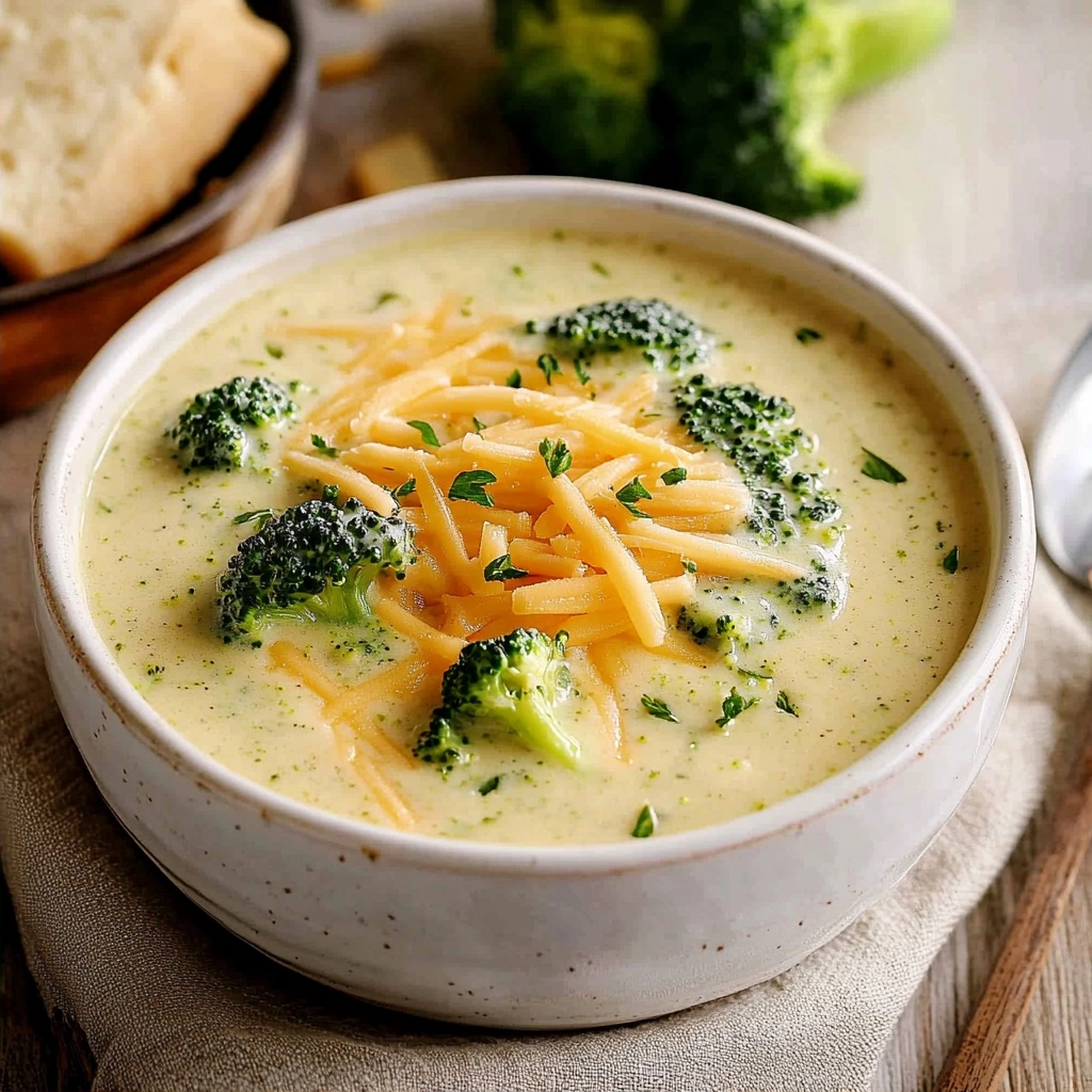 20 Minute Broccoli Cheese Soup