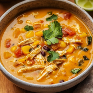 Creamy White Bean Chicken Enchilada Soup
