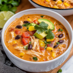 Slow Cooker Creamy Chicken Enchilada Soup