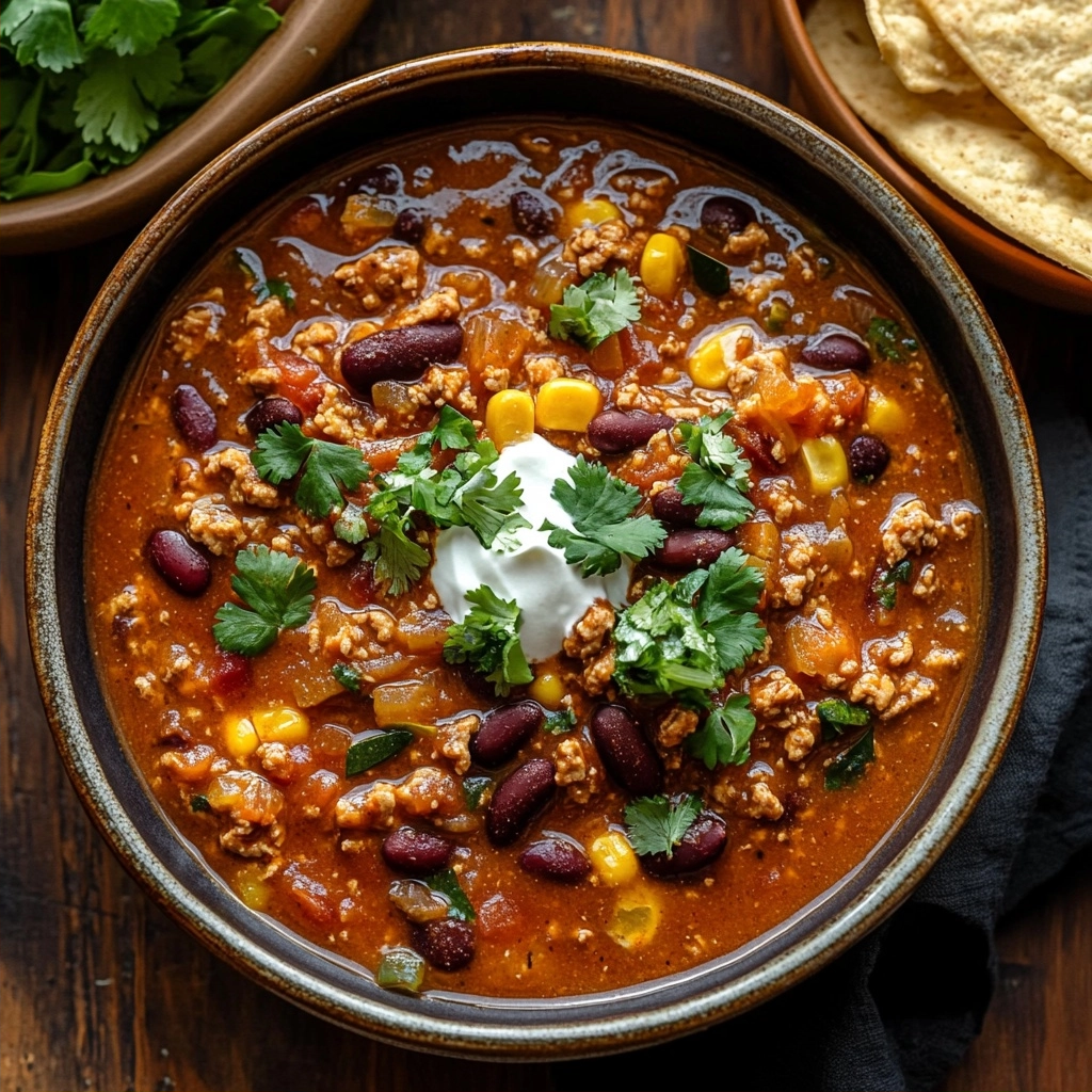 High Protein Turkey Chili with Hidden Veggies
