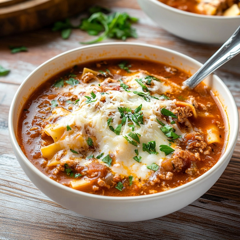 Low-Carb Lasagna Soup