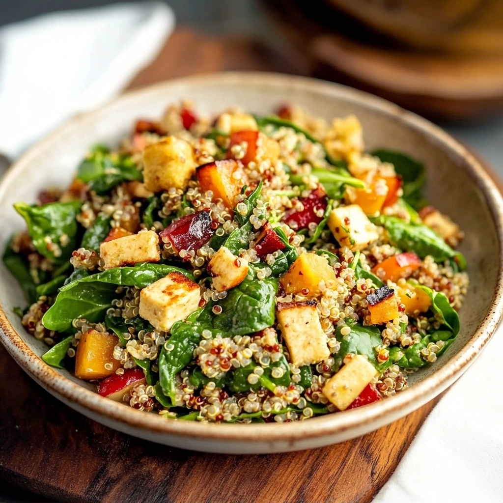 Fall Quinoa Spinach Salad