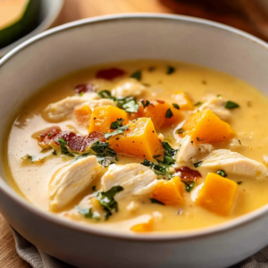 Creamy Chicken Butternut Squash Soup