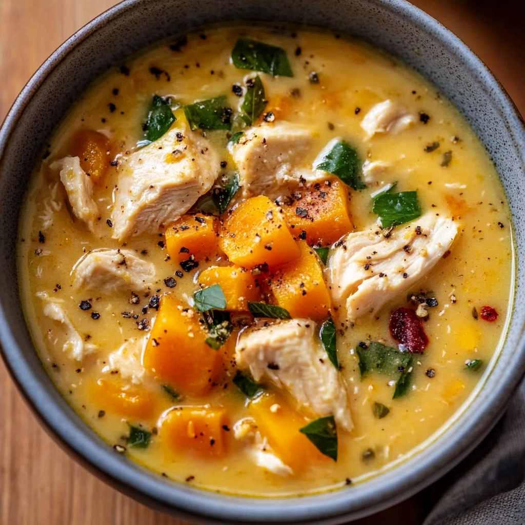 Creamy Chicken Butternut Squash Soup