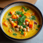 Coconut Chickpea Sweet Potato Soup