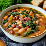 Slow Cooker 15 Bean Soup with Kale