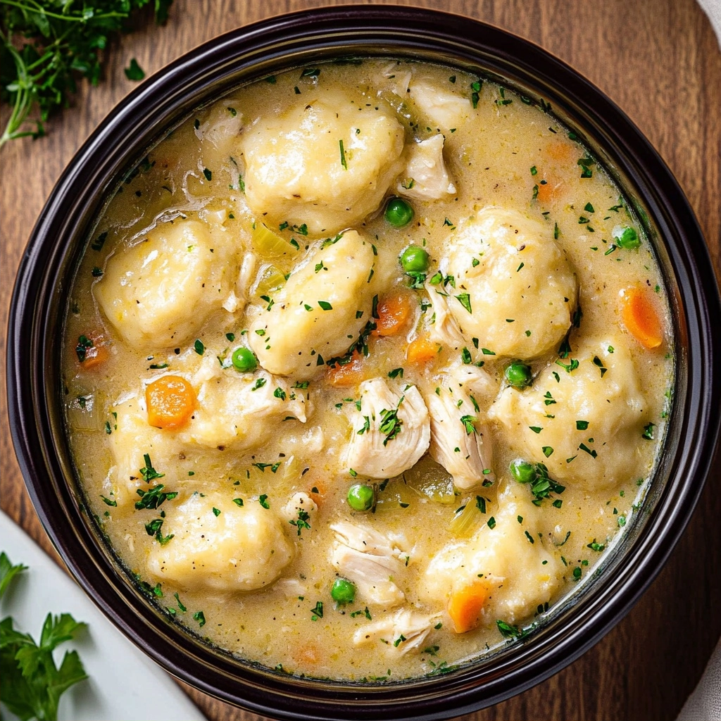 Easy Crockpot Chicken and Dumplings