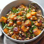 Balsamic Roasted Butternut Squash and Farro Bowls