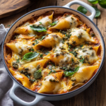 Spicy Pumpkin and Pesto Cheese Stuffed Shells