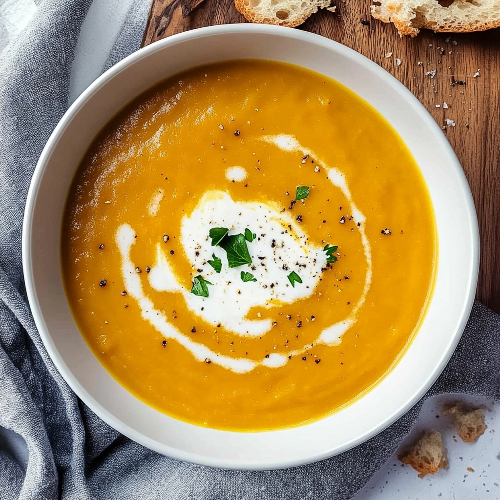Crockpot Pumpkin Soup (5 Ingredients!)