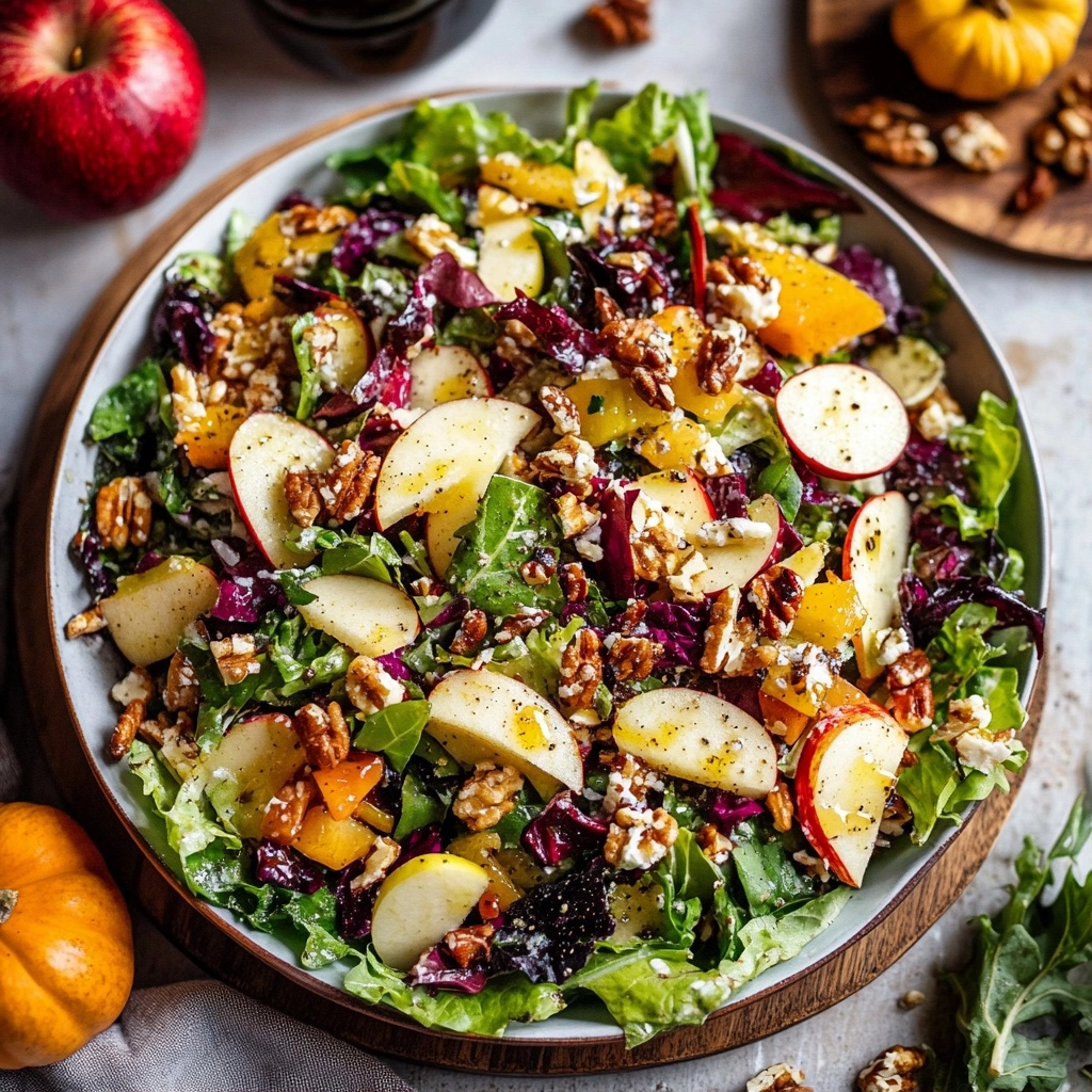 Fall Harvest Salad with Apple Cider Vinaigrette