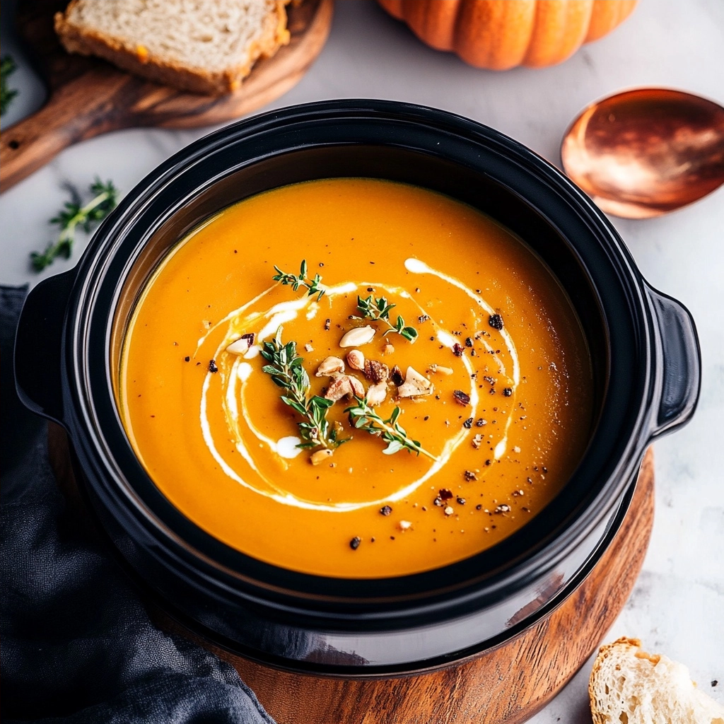 Vegan Pumpkin Soup (Slow Cooker)