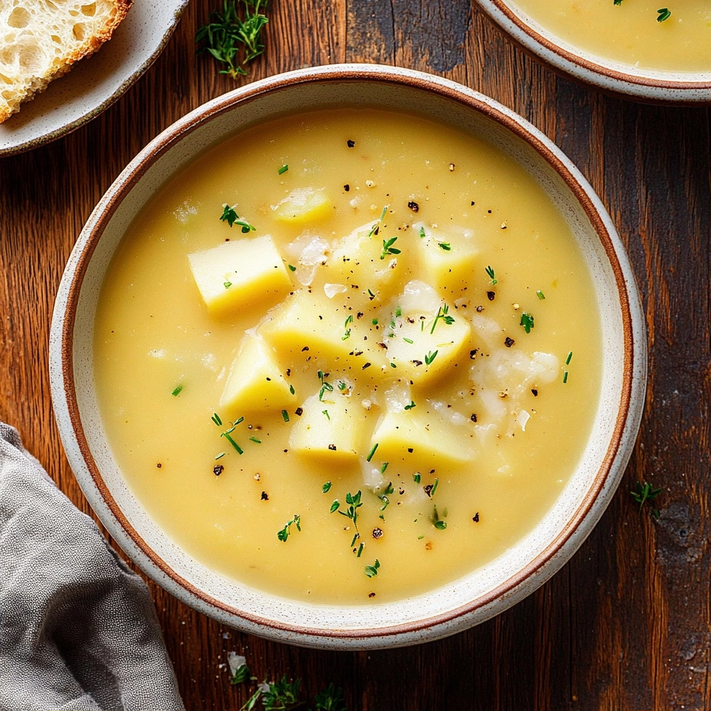 Creamy Roasted Potato Garlic Soup