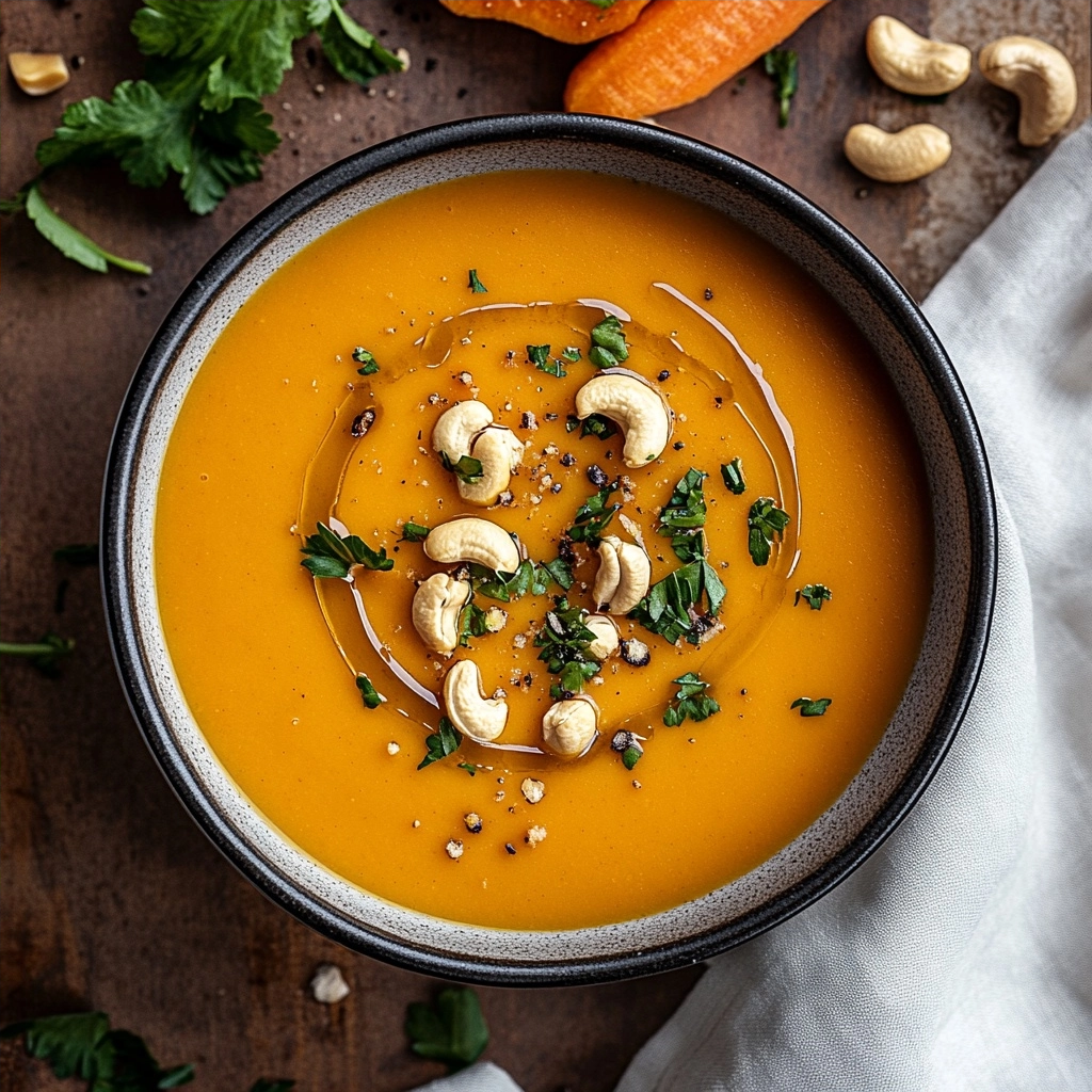 Cashew Carrot Ginger Soup
