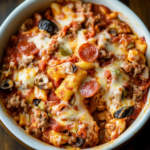 Crock Pot Pizza Casserole