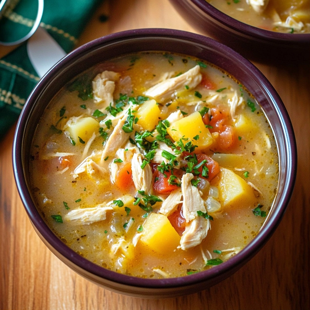 Creamy Chicken Potato Soup (Crockpot)