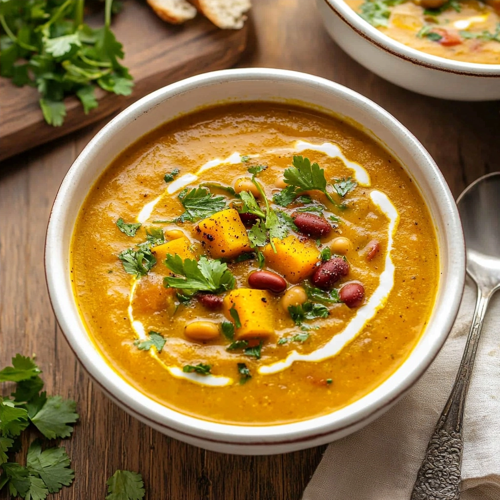 Curried Pumpkin Bean Soup