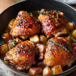 Cider Glazed Chicken Thighs