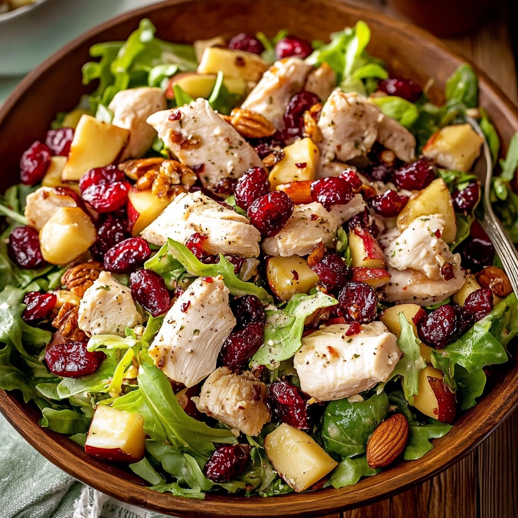 Harvest Chicken Salad with Cranberries and Pecans