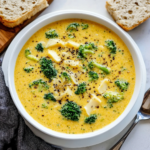 Easy Crockpot Broccoli Cheese Soup with Cream Cheese