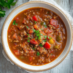 Slow Cooker Stuffed Pepper Soup