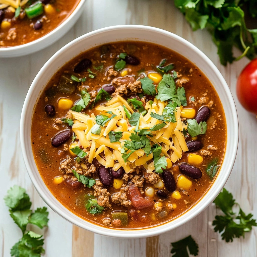 Easy Slow Cooker Taco Soup
