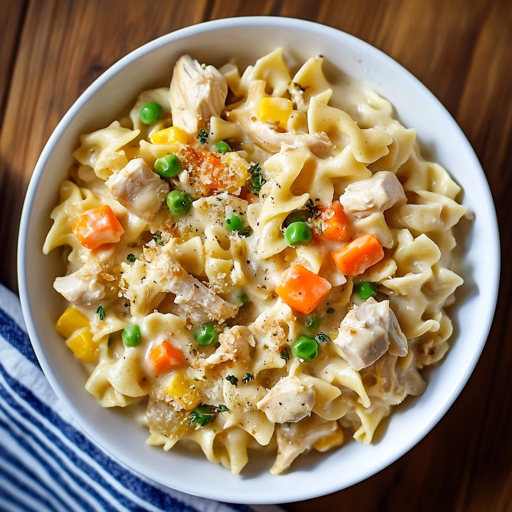Creamy Chicken Pot Pie Noodles