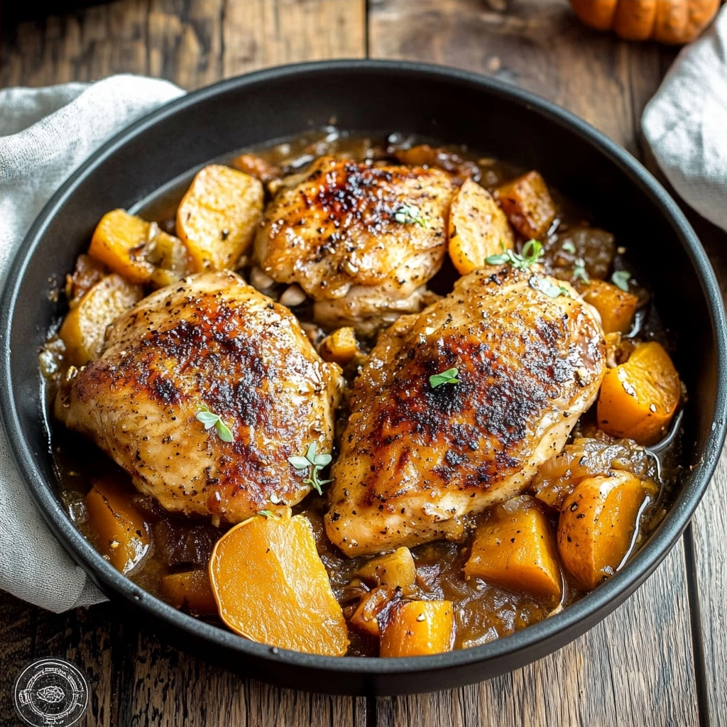 Apple Cider Chicken with Butternut Squash