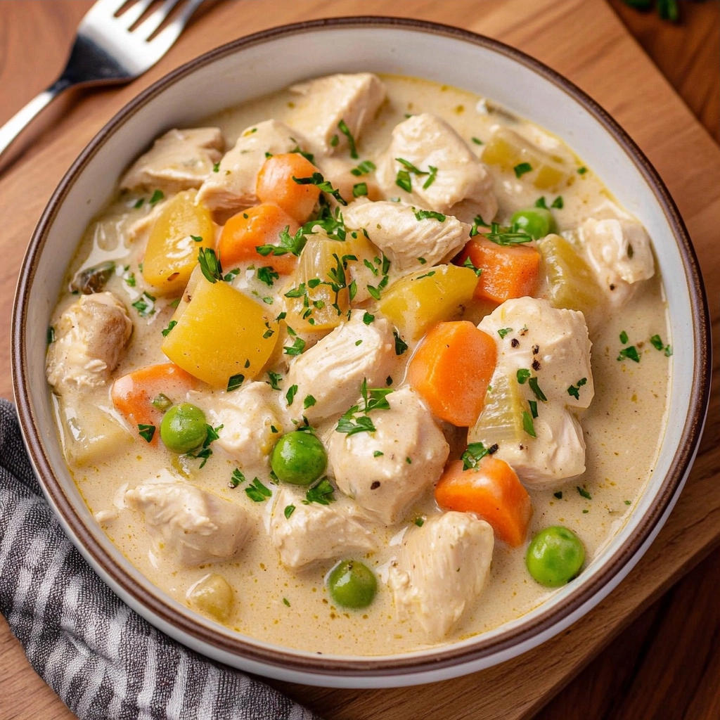 Slow Cooker Creamy Chicken Stew