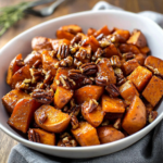 Brown Sugar Pecan Roasted Sweet Potatoes