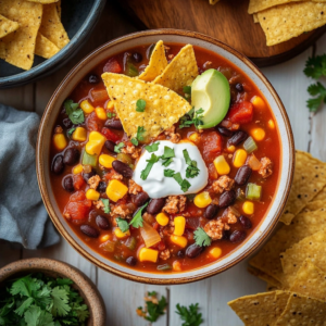 Easy Vegetarian Taco Soup